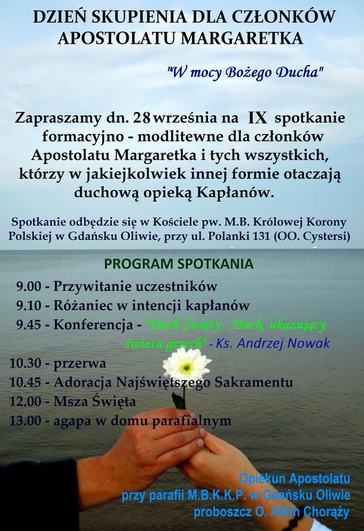 Oliwa-Dzień skupienia dla członków Apostolatu Margaretka