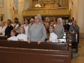 Uroczysta Msza św. na zakończenie wizytacji kanonicznej oraz z okazji jubileuszu 60-lecia kapłaństwa O.Bogumiła