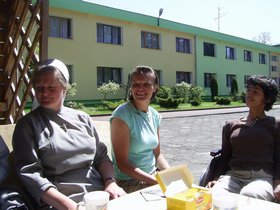 Wspólnotowa wizyta w Domu Pomocy Społecznej w Gdańsku Sobieszewie prowadzonym przez Siostry Pallotynk