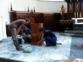 Prace renowacyjne w prezbiterium