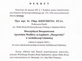 Diecezjalny Duszpasterz Apostolatu Margaretka Archiiecezji Gdańskiej