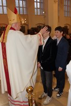 Wizytację kanoniczą parafii, bierzmowanie młodzieży