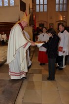 Wizytację kanoniczą parafii, bierzmowanie młodzieży